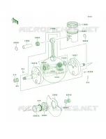 CrankshaftPistons pour Kawasaki KE100 2001