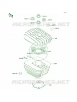 Cylinder HeadCylinder pour Kawasaki KE100 2001