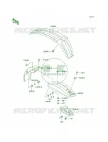 Fenders pour Kawasaki KE100 2001