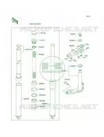 Front Fork pour Kawasaki KE100 2001
