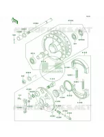 Front Hub pour Kawasaki KE100 2001