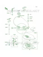 Fuel Tank pour Kawasaki KE100 2001