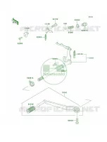 Gear Change Mechanism pour Kawasaki KE100 2001