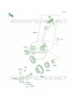 Kickstarter Mechanism pour Kawasaki KE100 2001