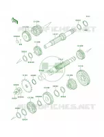 Transmission pour Kawasaki KE100 2001