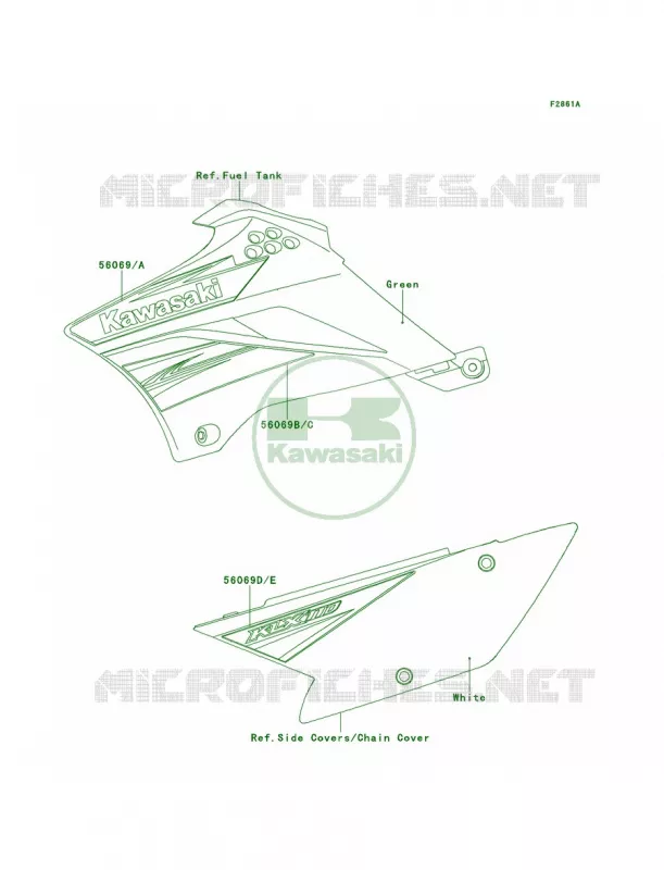 DecalsCBF Kawasaki MOTOS 110 2011 KLX110  KLX110CBF