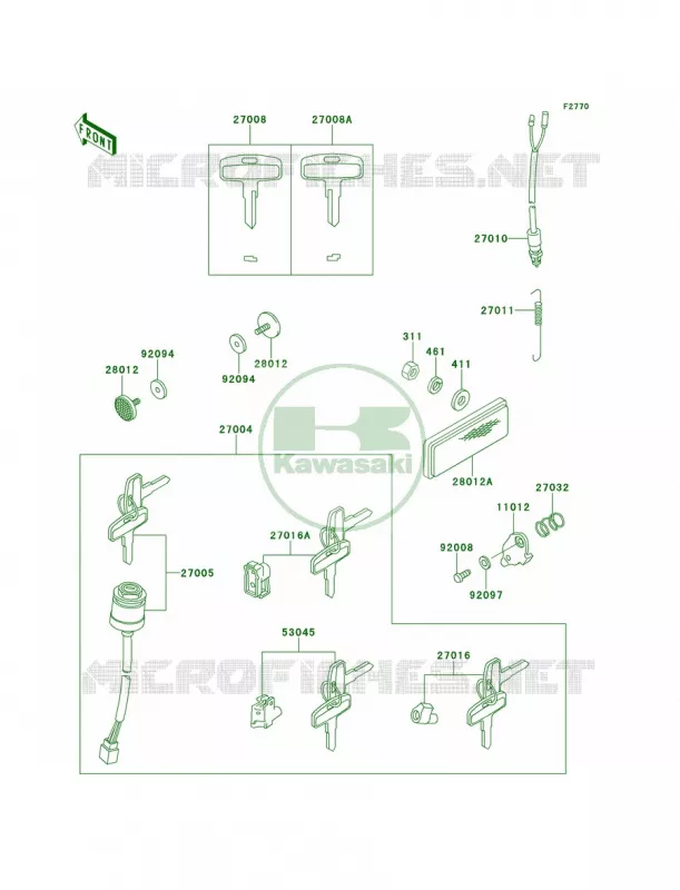 Ignition Switch Kawasaki MOTOS 100 2000 KE100  KE100-B19