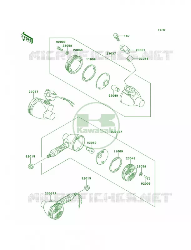 Turn Signals Kawasaki MOTOS 100 2000 KE100  KE100-B19