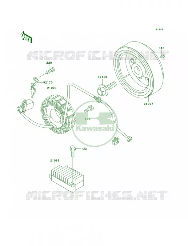 Generator Kawasaki MOTOS 250 2000 Super Sherpa  KL250-G4