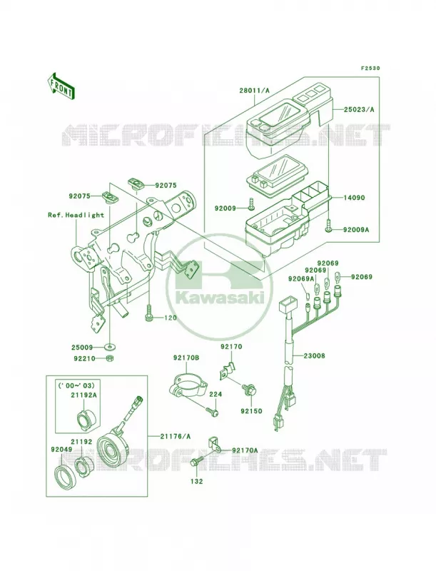 Meters Kawasaki MOTOS 250 2000 Super Sherpa  KL250-G4