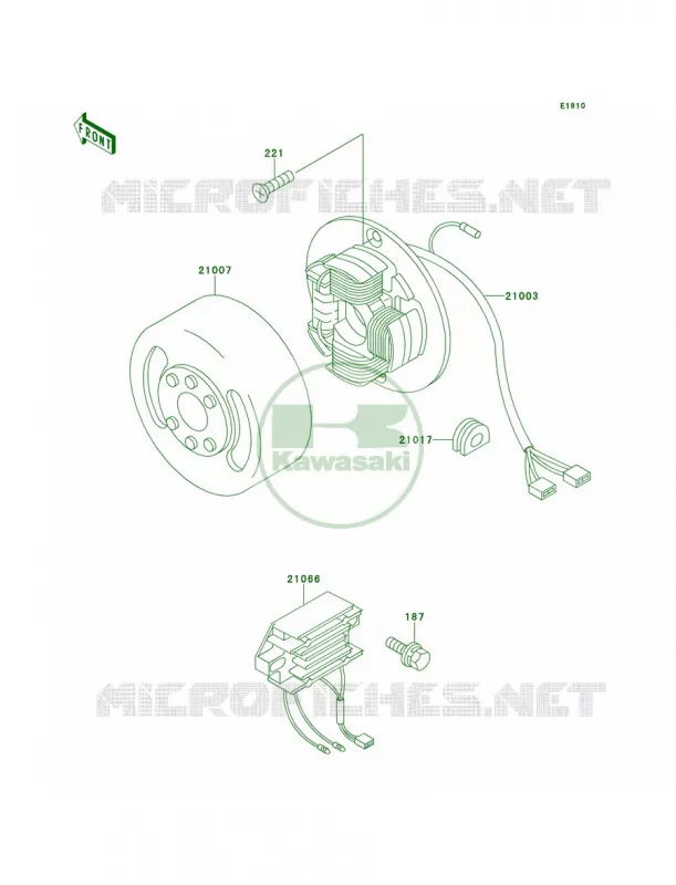 Generator Kawasaki MOTOS 100 1999 KE100  KE100-B18