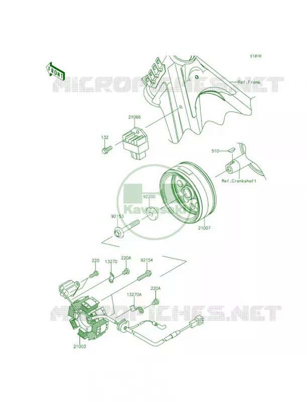 Generator Kawasaki MOTOS 140 2015 KLX140L  KLX140BFF