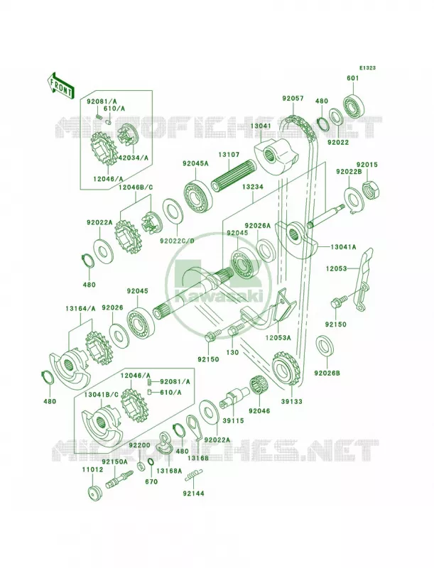 Balancer Kawasaki MOTOS 650 1999 KLR650  KL650-A13