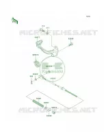 Brake Pedal pour Kawasaki KLR250 1998