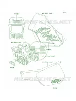 DecalsKL250 D19 pour Kawasaki KLR250 1998