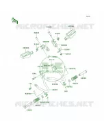 Footrests pour Kawasaki KLR250 1998