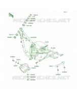 Frame pour Kawasaki KLR250 1998
