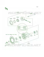 Front Hub pour Kawasaki KLR250 1998