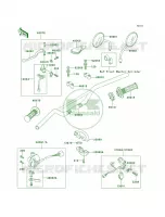 Handlebar pour Kawasaki KLR250 1998