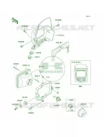 Headlights pour Kawasaki KLR250 1998