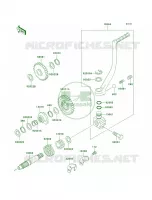 Kickstarter Mechanism pour Kawasaki KLR250 1998