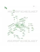 Swingarm pour Kawasaki KLR250 1998