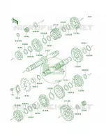 Transmission pour Kawasaki KLR250 1998