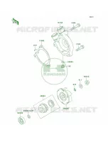 Water Pump pour Kawasaki KLR250 1998