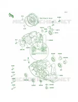 Crankcase pour Kawasaki KE100 1997
