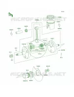CrankshaftPistons pour Kawasaki KE100 1997