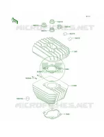 Cylinder HeadCylinder pour Kawasaki KE100 1997
