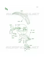 Fenders pour Kawasaki KE100 1997