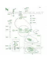 Fuel Tank pour Kawasaki KE100 1997