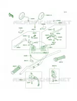 Handlebar pour Kawasaki KE100 1997
