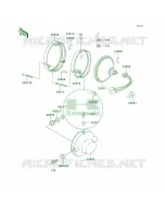 Headlights pour Kawasaki KE100 1997