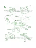 LabelsKE100 B16B17 pour Kawasaki KE100 1997