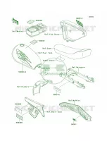 LabelsKE100 B19B20 pour Kawasaki KE100 1997