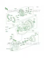 Rear Hub pour Kawasaki KE100 1997