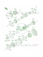 Transmission pour Kawasaki KE100 1997