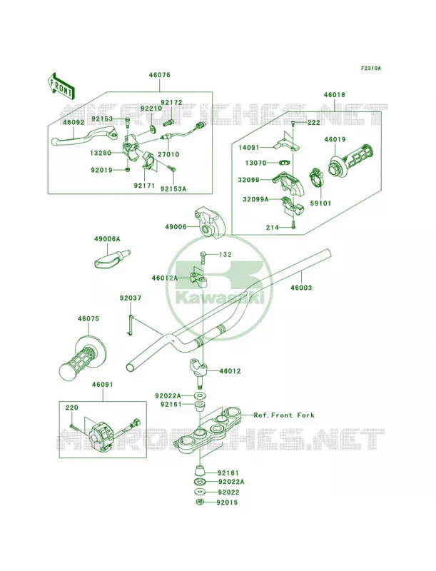 HandlebarBBF Kawasaki MOTOS 140 2011 KLX140L  KLX140BBF
