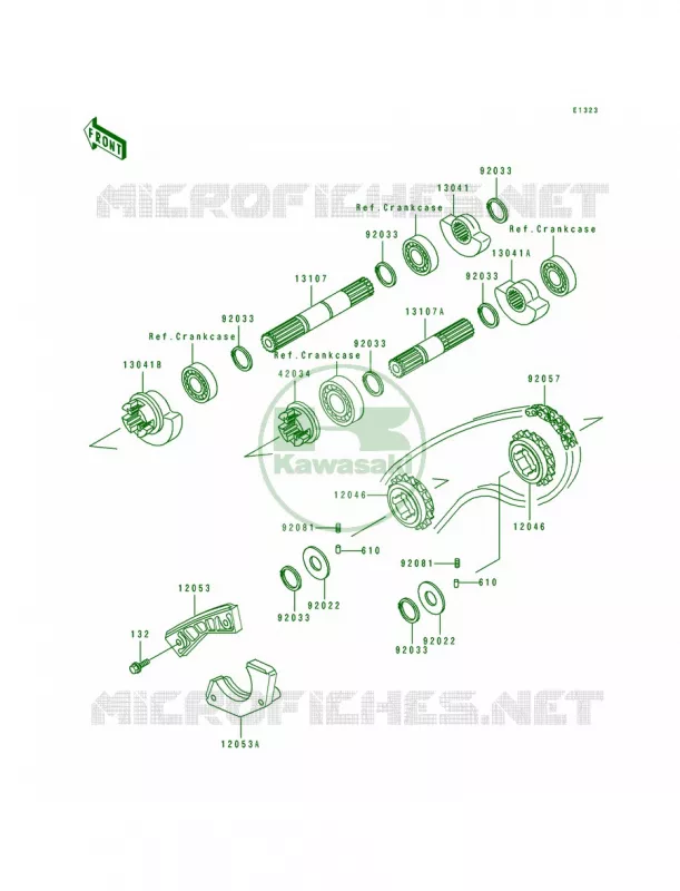 Balancer Kawasaki MOTOS 250 1996 KLR250  KL250-D13