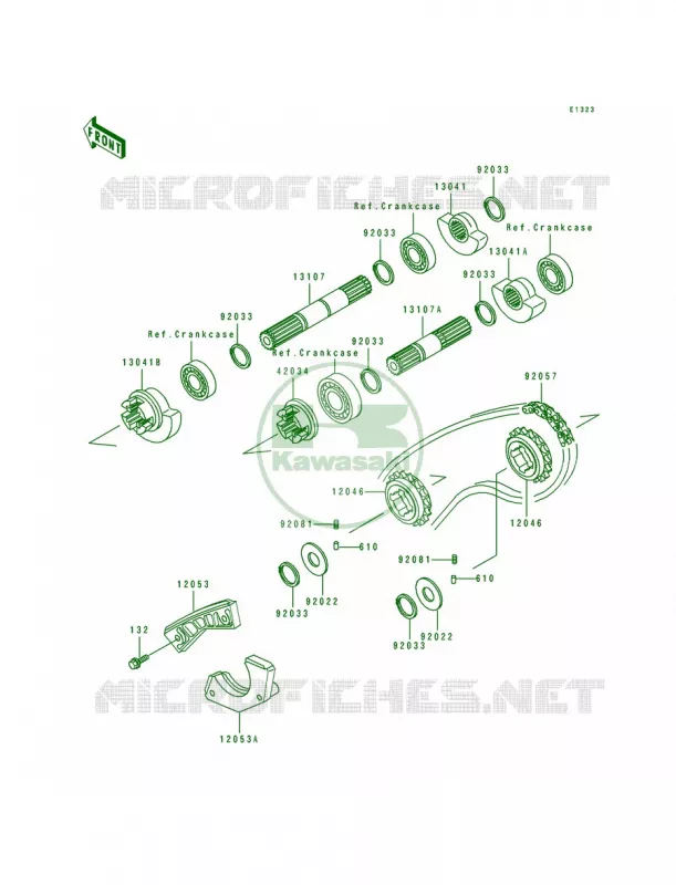 Balancer Kawasaki MOTOS 250 1995 KLR250  KL250-D12