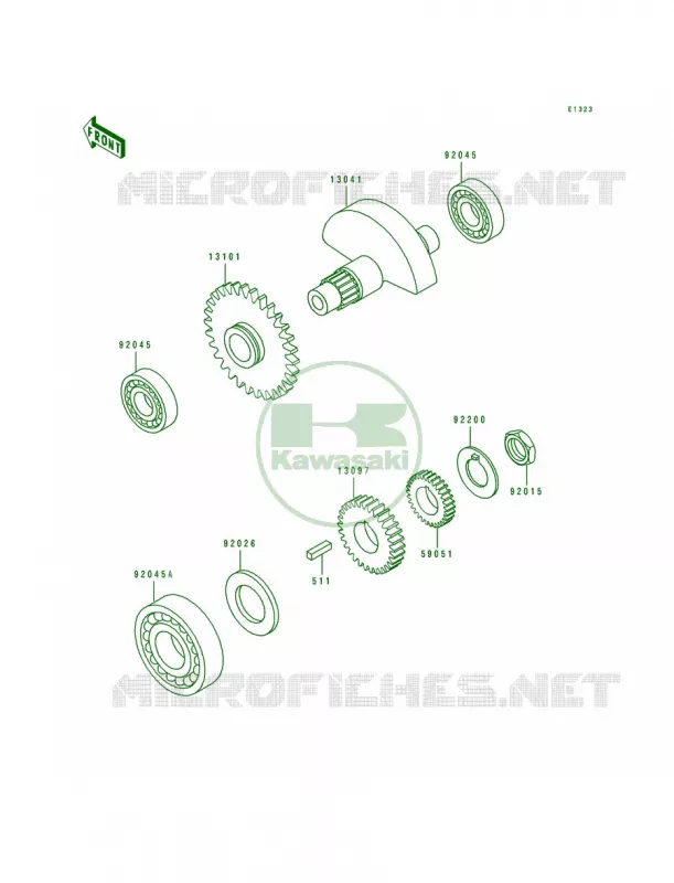Balancer Kawasaki MOTOS 650 1995 KLX650R  KLX650-A3