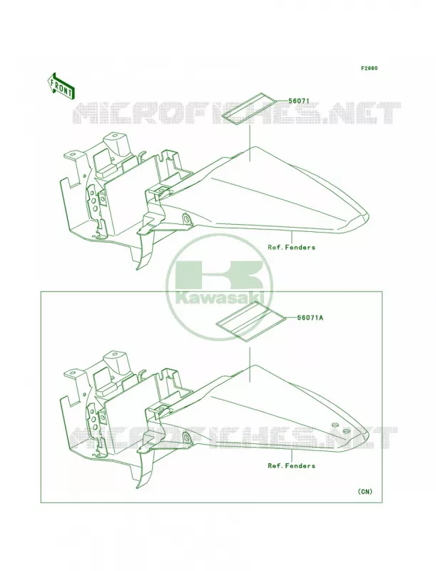 Labels Kawasaki MOTOS 110 2010 KLX110  KLX110CAF