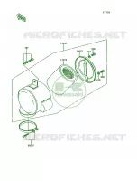 Air Cleaner pour Kawasaki KE100 1993