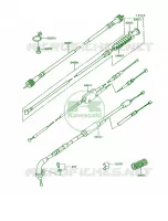 Cables pour Kawasaki KE100 1993