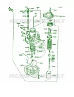 Carburetor pour Kawasaki KE100 1993