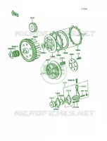 Clutch pour Kawasaki KE100 1993