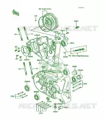 Crankcase pour Kawasaki KE100 1993