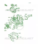 Engine Covers pour Kawasaki KE100 1993